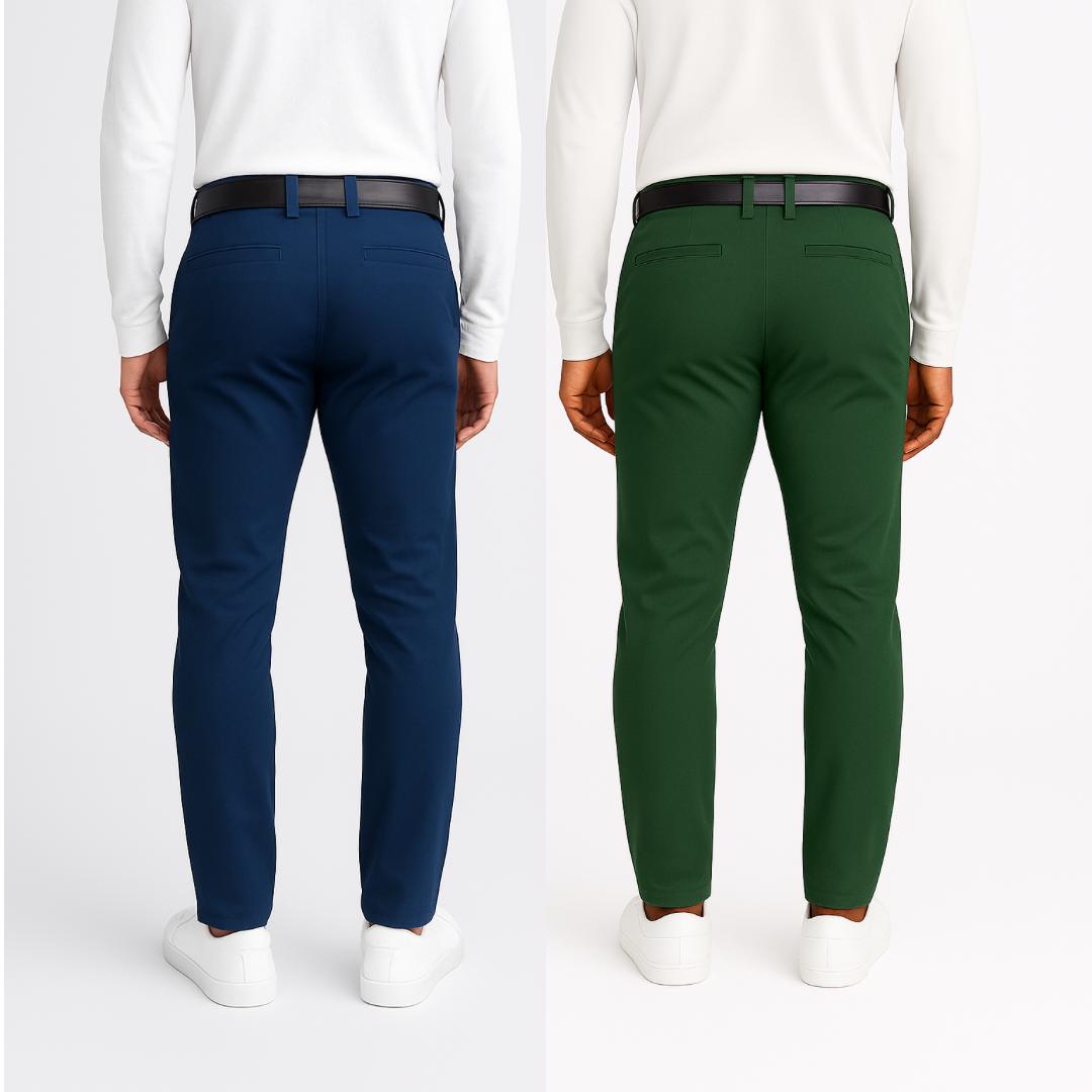 KIT 4 Calças Sociais + Brinde Cinto Social Couro