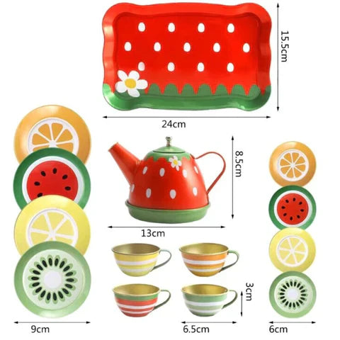 Conjunto Chá Infantil Educacional em Aço