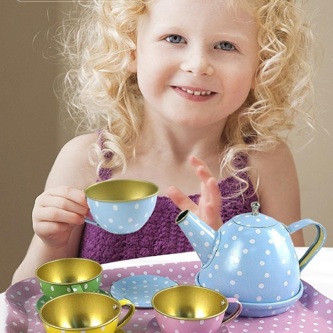 Conjunto Chá Infantil Educacional em Aço