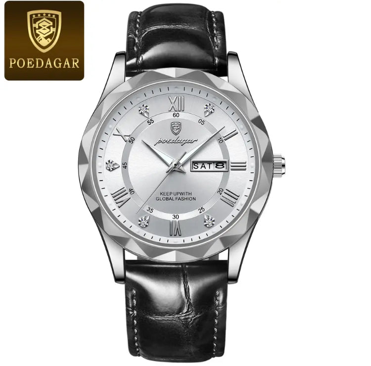 POEDAGAR-Relógio de pulso masculino de luxo