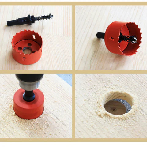 Kit Com 5 Peças Brocas Serra Copo