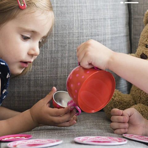 Conjunto Chá Infantil Educacional em Aço