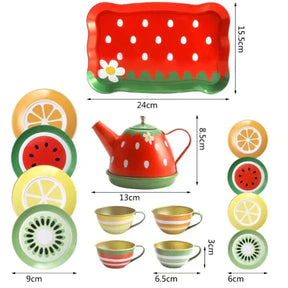 Conjunto Chá Infantil Educacional em Aço