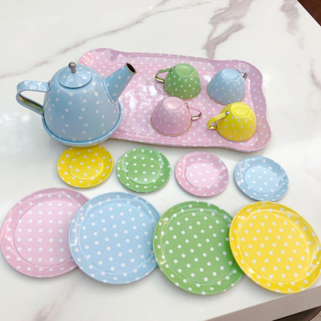 Conjunto Chá Infantil Educacional em Aço