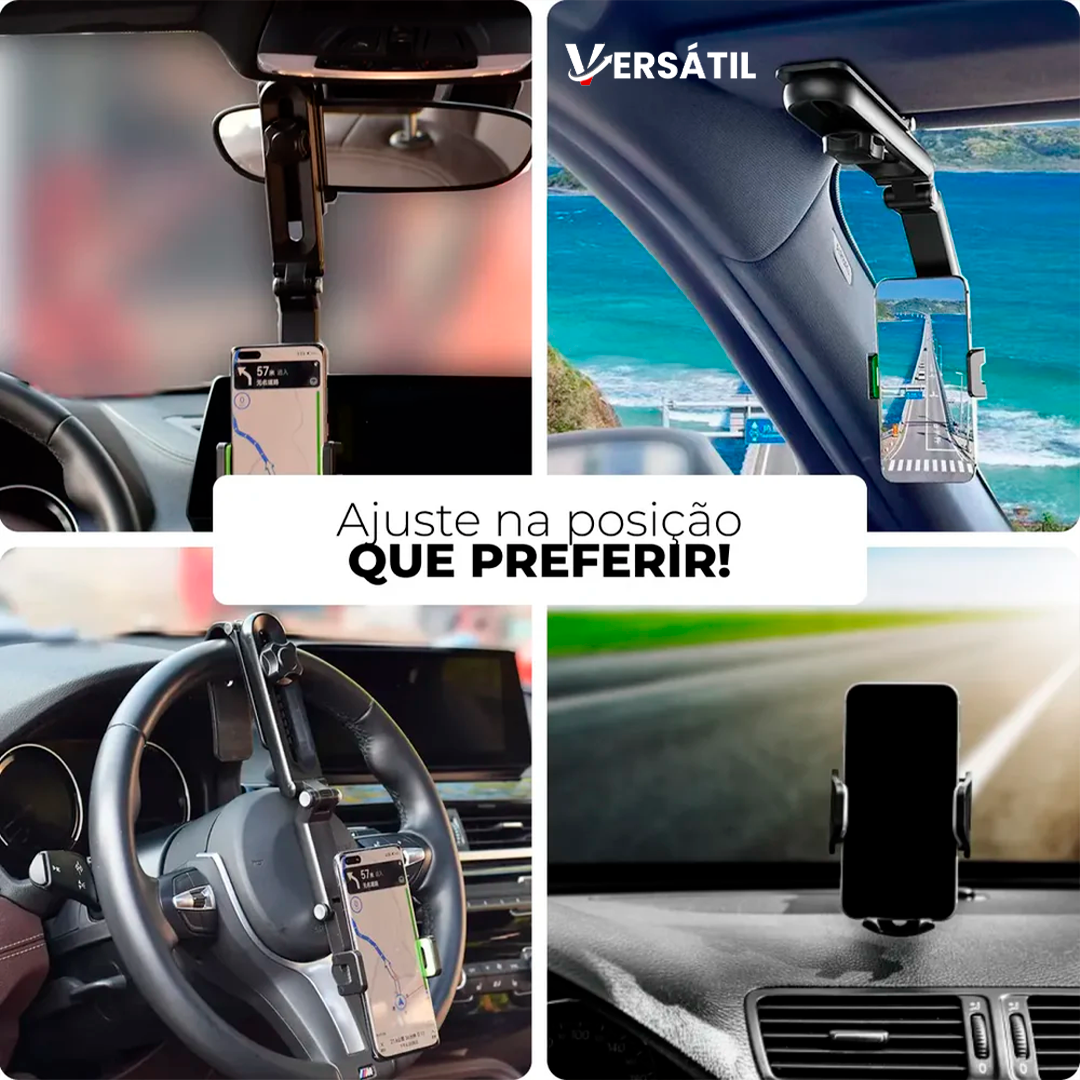 MultiHolder™ - Suporte de Celular Automotivo 4 em 1 [BRINDE EXCLUSIVO]