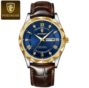 POEDAGAR-Relógio de pulso masculino de luxo
