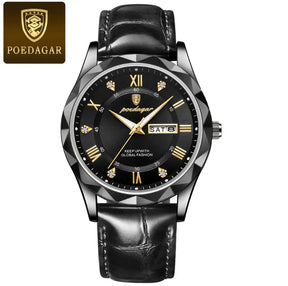 POEDAGAR-Relógio de pulso masculino de luxo