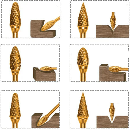 Kit com 10 Limas Rotativas Profissional