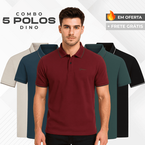 Combo 5 - Camisas Polo Dino
