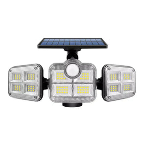 Refletor Led Solar com 3 Cabeças Impermeáveis - SunGlow