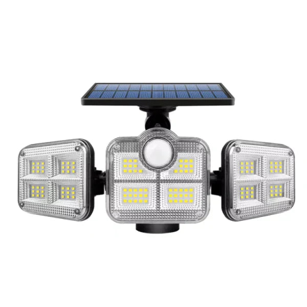 Refletor Led Solar com 3 Cabeças Impermeáveis - SunGlow