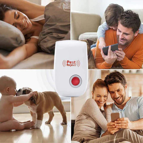 Repelente Eletrônico Ultrassônico de Pragas - UltraGuard