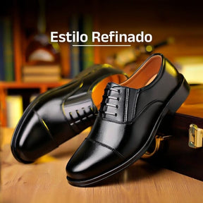 Sapato Masculino de Couro Genuíno Gentlemen’s + Relógio | Frete Grátis e Envio Nacional